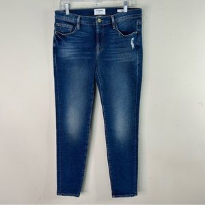Frame Denim Le Garcon Womens Size 27 Dark Wash Jeans